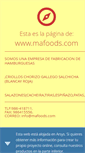Mobile Screenshot of mafoods.com