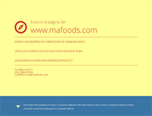 Tablet Screenshot of mafoods.com